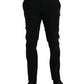 Black Wool Slim Fit Dress Formal Pants
