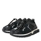 Black Mesh Sorrento Trekking Sneakers Shoes