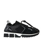 Black Mesh Sorrento Trekking Sneakers Shoes