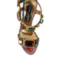 Multicolor Jacquard Crystals Sandals Shoes