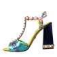Multicolor Studded Leather Sandals Shoes