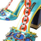 Multicolor Studded Leather Sandals Shoes