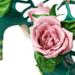 Green Flower Satin Heels Sandals Shoes