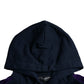 Dark Blue Cotton Crown Hooded Sweatshirt Sweater
