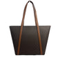 Large Pratt Brown Shoulder Zip Tote Bag