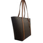 Large Pratt Brown Shoulder Zip Tote Bag