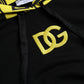 Black Logo Patch Cotton Hooded Sweatshirt Sweater
