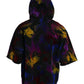 Black Tie Dye Logo Cotton Hooded Sweatshirt Sweater