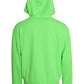 Neon Green Logo Full Zip Hooded Sweatshirt Sweater