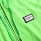 Neon Green Logo Full Zip Hooded Sweatshirt Sweater