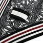 Black White Cotton Zebra Tree Crew Neck Sweater