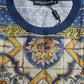 Multicolor Majolica Linen Short Sleeve T-shirt