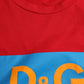 Red Logo Print Cotton Crew Neck T-shirt