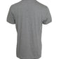 Gray Logo Embroidery Crew Neck T-shirt