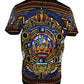 Multicolor Julius Caesar Cotton Crew Neck T-shirt