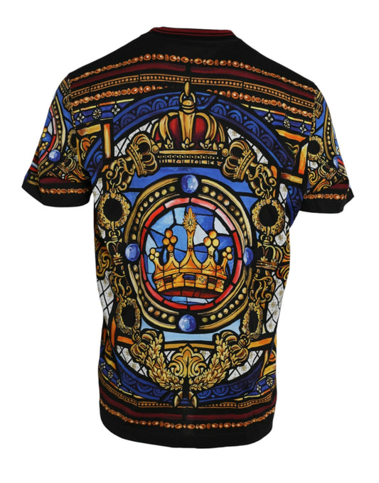 Multicolor Julius Caesar Cotton Crew Neck T-shirt