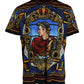 Multicolor Julius Caesar Cotton Crew Neck T-shirt