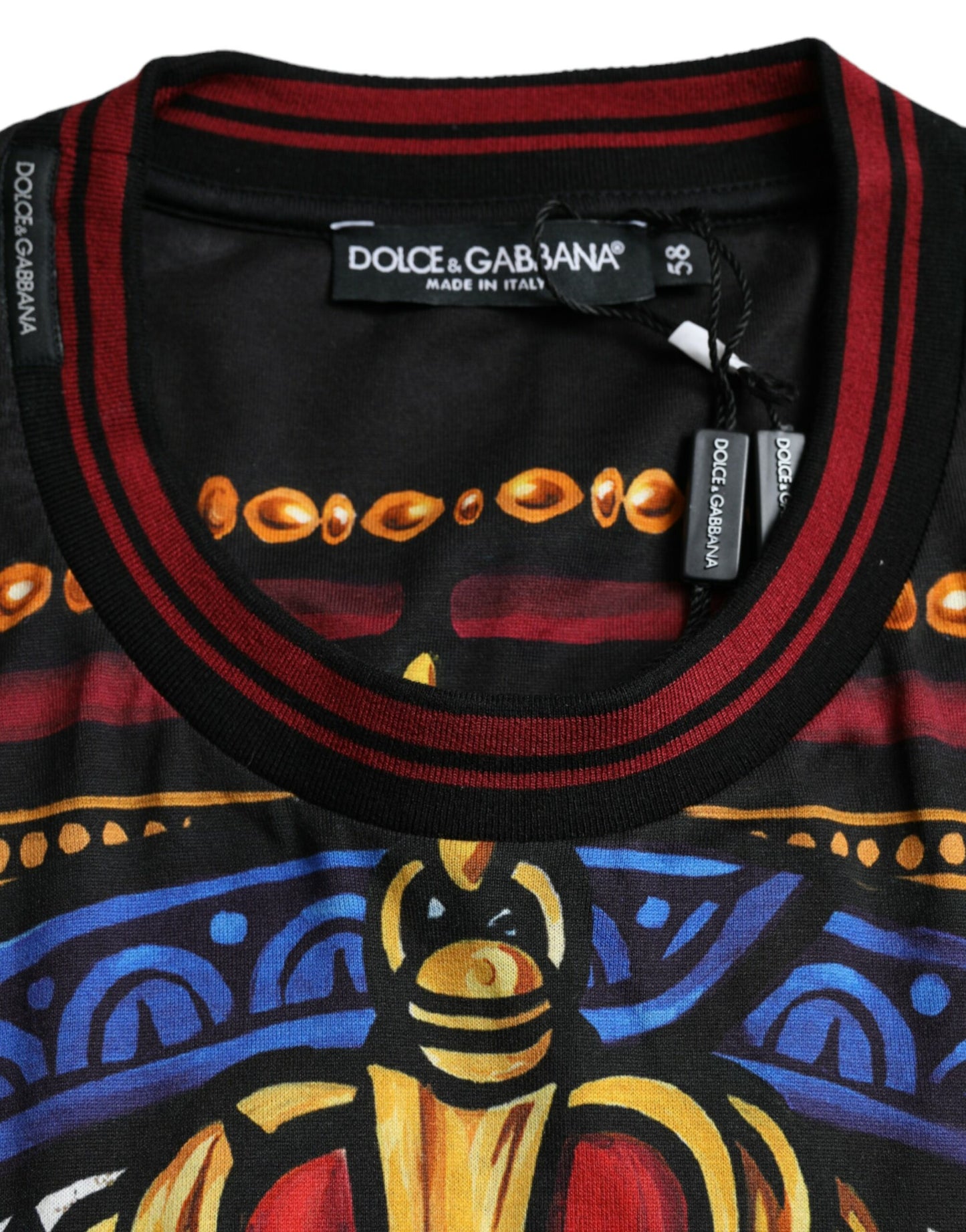 Multicolor Julius Caesar Cotton Crew Neck T-shirt