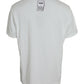 White Lion Crown Logo Cotton Crewneck T-shirt