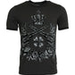 Gray Crown Floral Cotton Crew Neck T-shirt