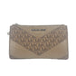 Jet Set Large Double Zip Python Dusk Wristlet Wallet