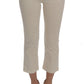 Elegant White Regular Fit Jeans