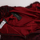 Bordeaux Sheath Dress with Silk Lining