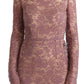 Elegant Pink Sheath Dress with Silk Lining