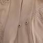 Elegant Beige Cape Kaftan Dress