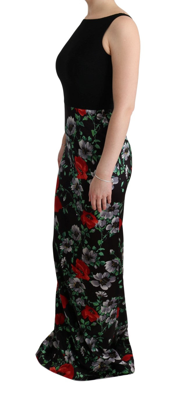 Elegant Floral Sheath Gown