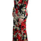 Elegant Full Length Sheath Floral Dress