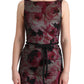 Floral Sheath Gown Elegant Full Length Dress