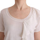 Elegant White Lana Wool Top
