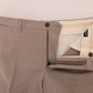 Chic Beige Chinos Casual Pants