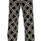 Sleek Patterned Slim-Fit Trousers