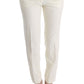 Chic White Regular Fit Pants