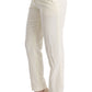 Chic White Regular Fit Pants