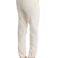 Chic White Regular Fit Pants