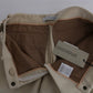 Chic Beige Cropped Wool Pants