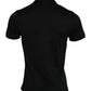 Black Logo Collared Short Sleeves Polo T-shirt