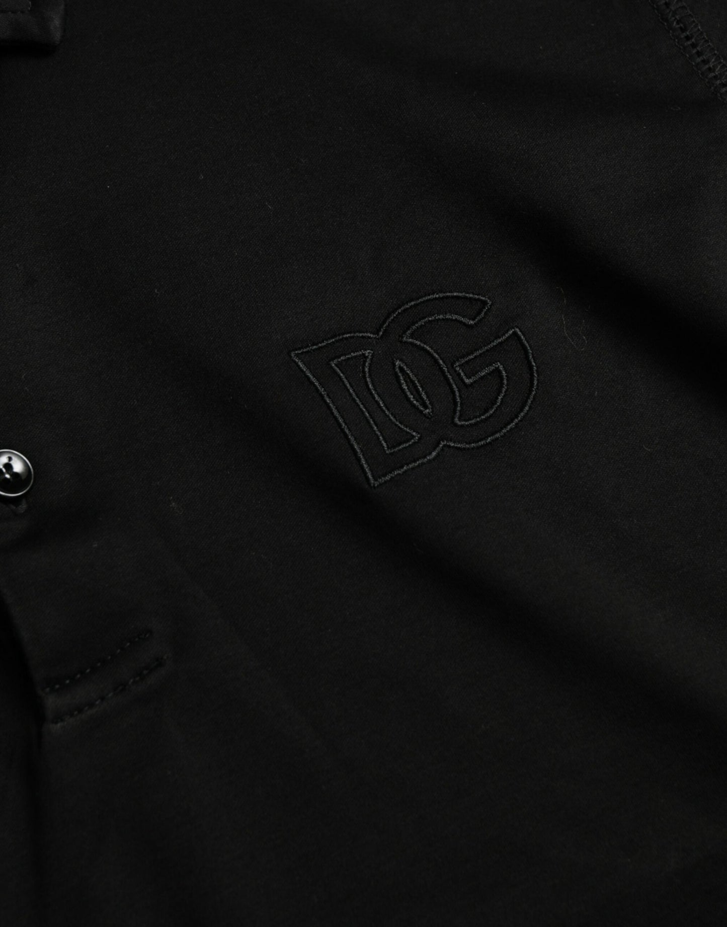 Black Logo Collared Short Sleeves Polo T-shirt