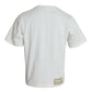 White Love & Peace Cotton Crew Neck T-shirt