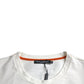 White Love & Peace Cotton Crew Neck T-shirt