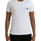 White Logo Crest Crew Neck Underwear T-shirt