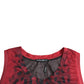 Red Leopard Print Sleeveless Men Tank T-shirt