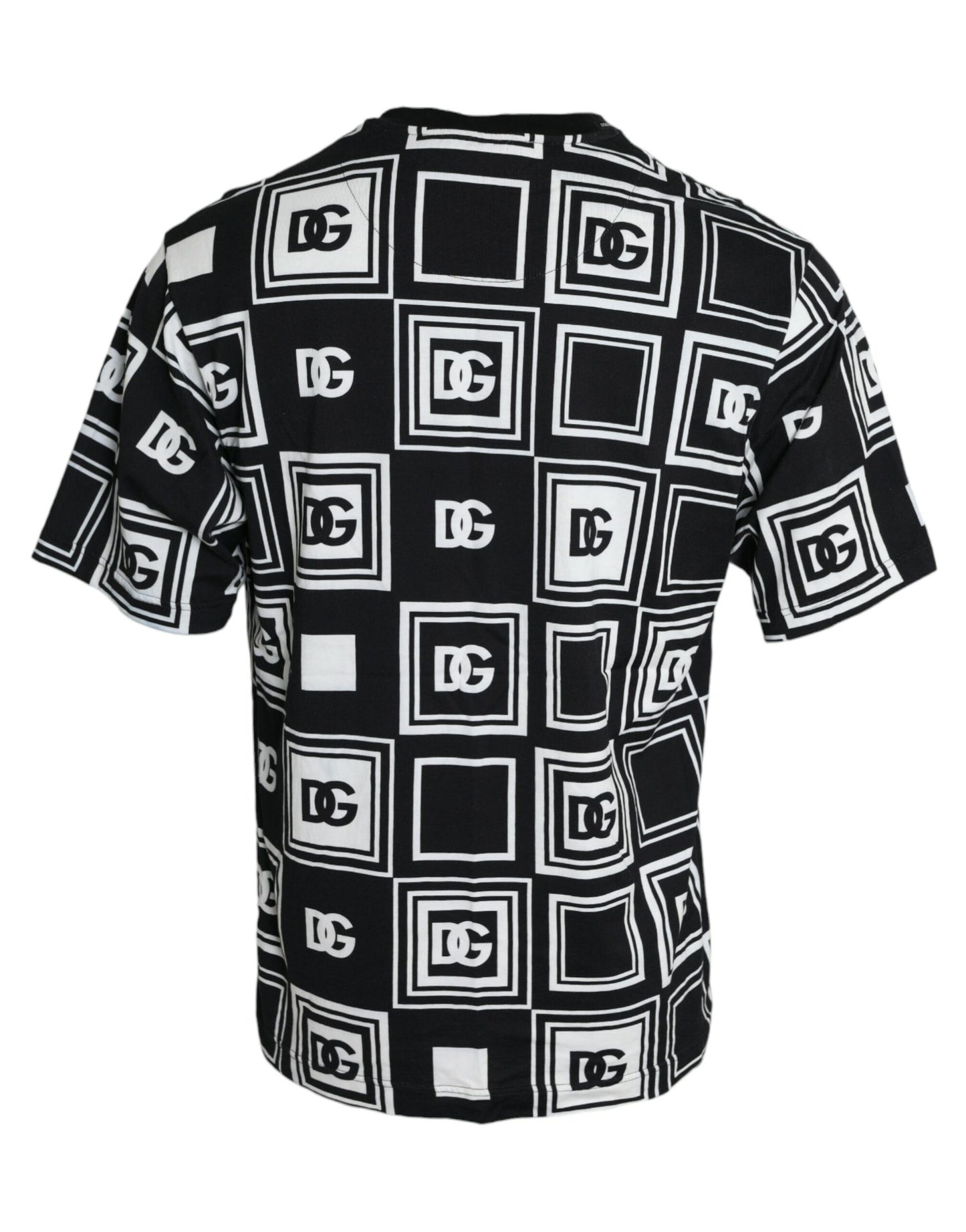 Black White Logo Cotton Short Sleeves T-shirt