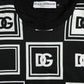 Black White Logo Cotton Short Sleeves T-shirt