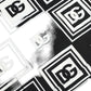 Black White Logo Cotton Short Sleeves T-shirt