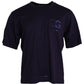 Purple Logo Patch Short Sleeve Cotton T-shirt