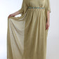 Elegant Gold Shift Gown Dress